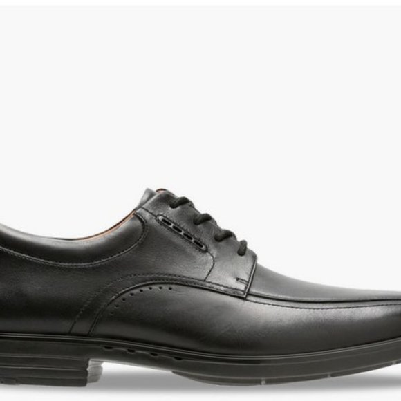 Clarks Men\'s UnKenneth Way black leather Derby Shoe main image 5